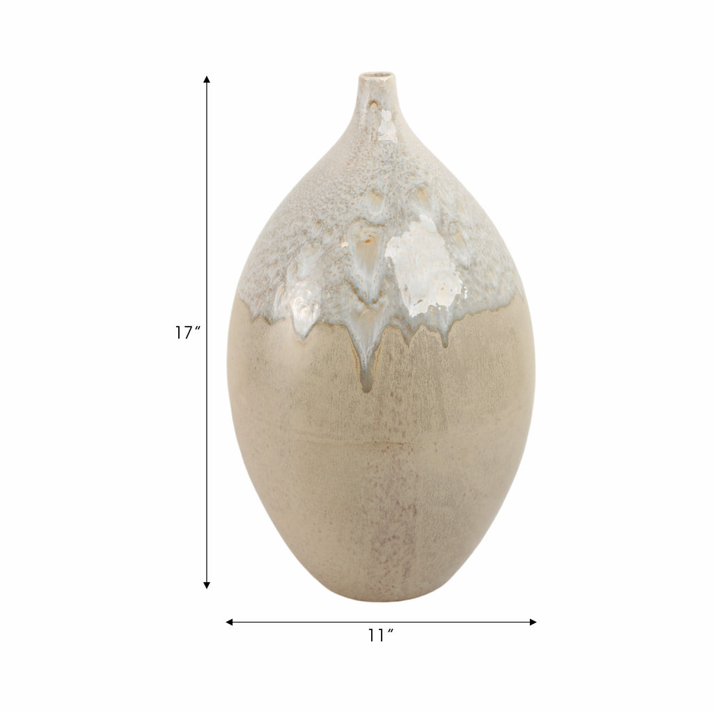 Emmetoak Cream Vase — 18″ — additional view