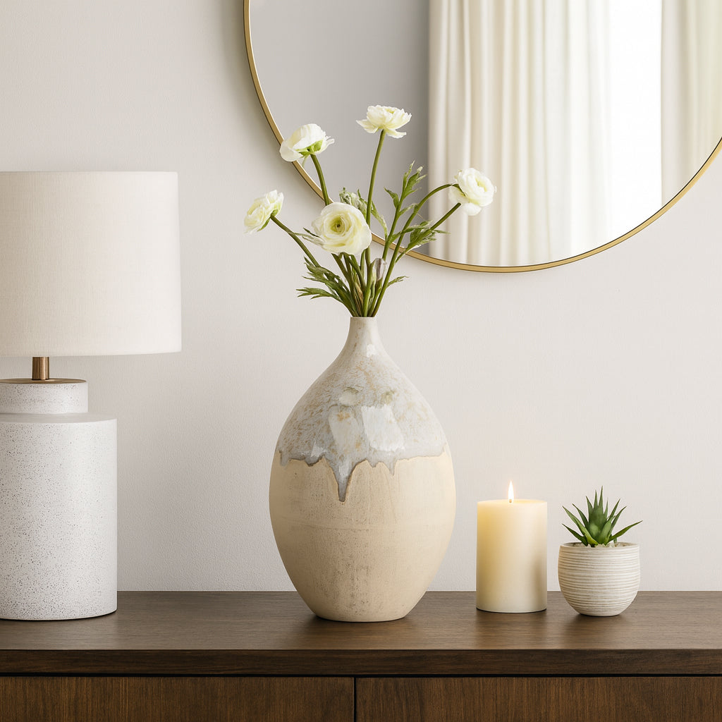 Emmetoak Cream Vase — 18″ — additional view