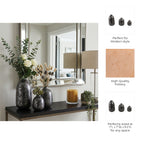 Tessgate Set of 3 Black Vases — 10″ — additional view
