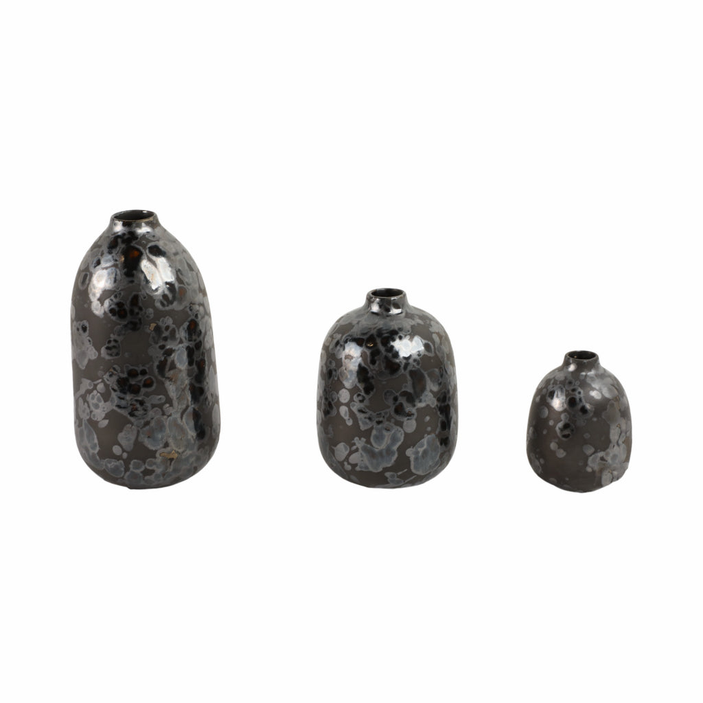 Tessgate Set of 3 Black Vases — 10″ — additional view