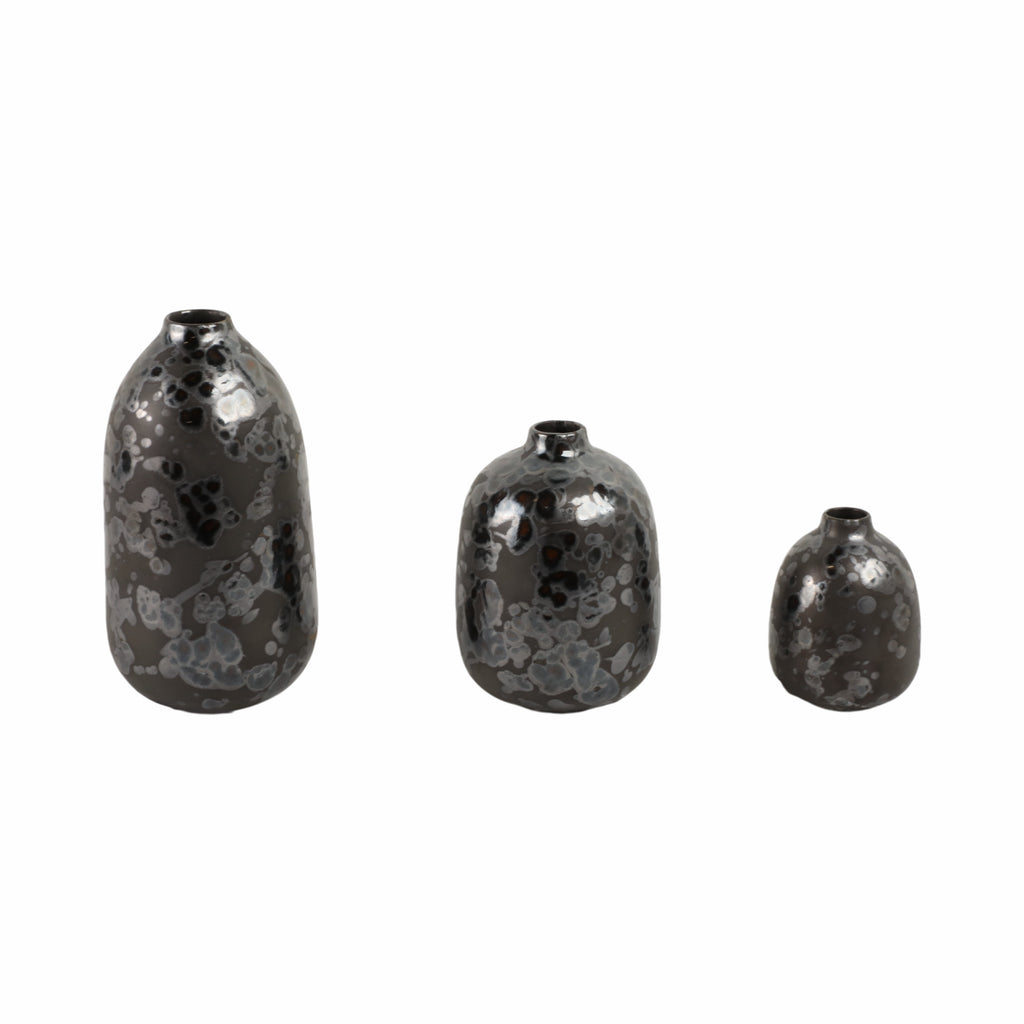 Tessgate Set of 3 Black Vases — 10″ — additional view