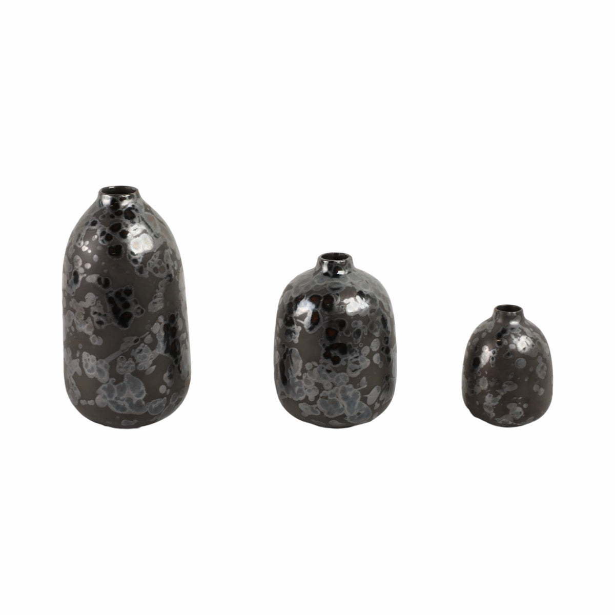 Tessgate Set of 3 Black Vases — 10″ — additional view