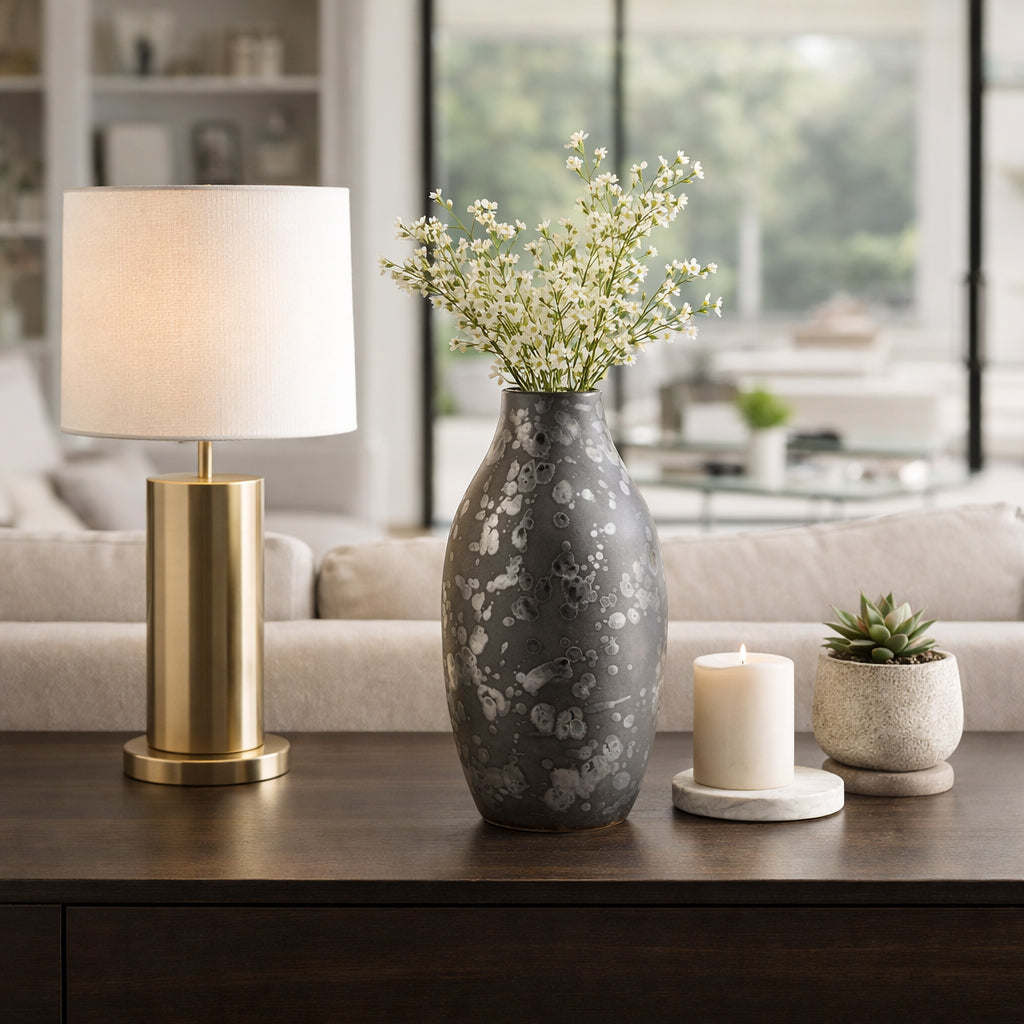 Burgessley Black Vase — 14″ — additional view