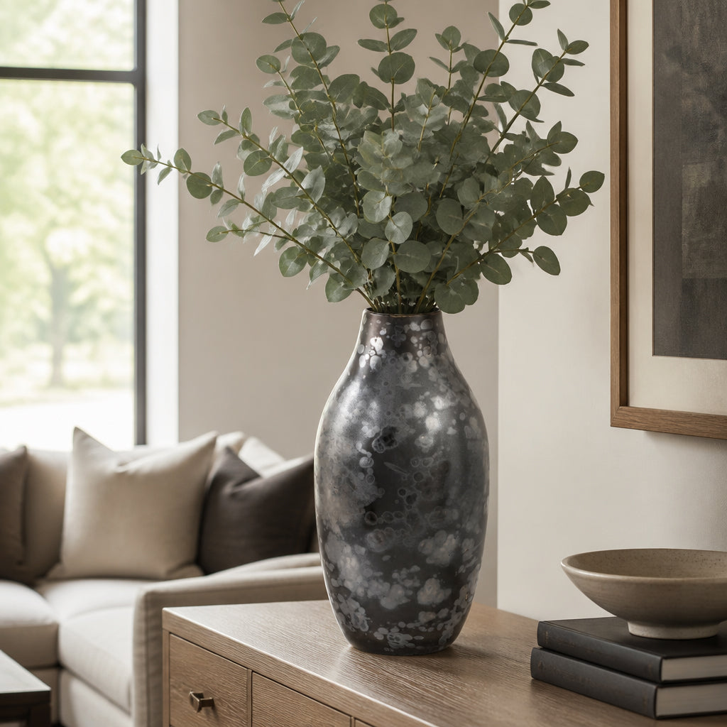 Burgessley Black Vase — 18″ — additional view