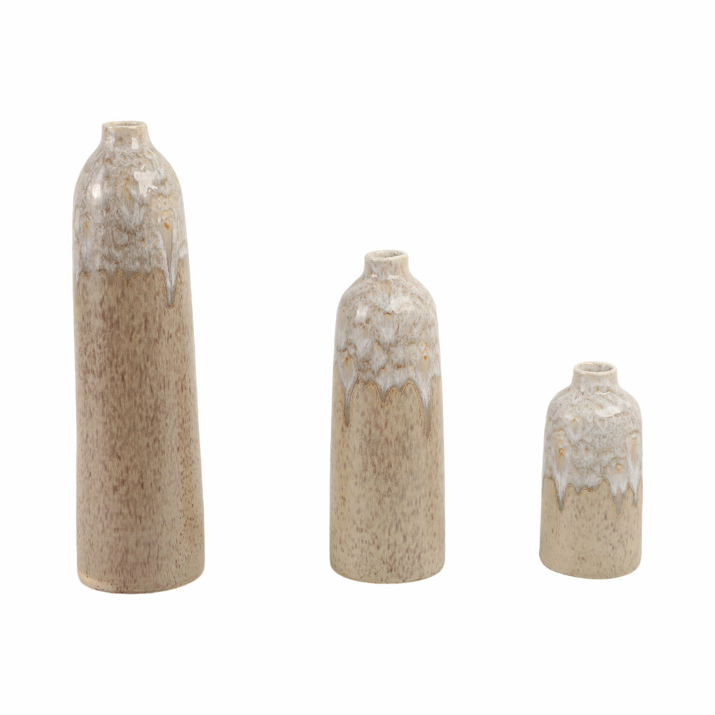Kelseylake Set of 3 Tan Vases — 16″ — additional view