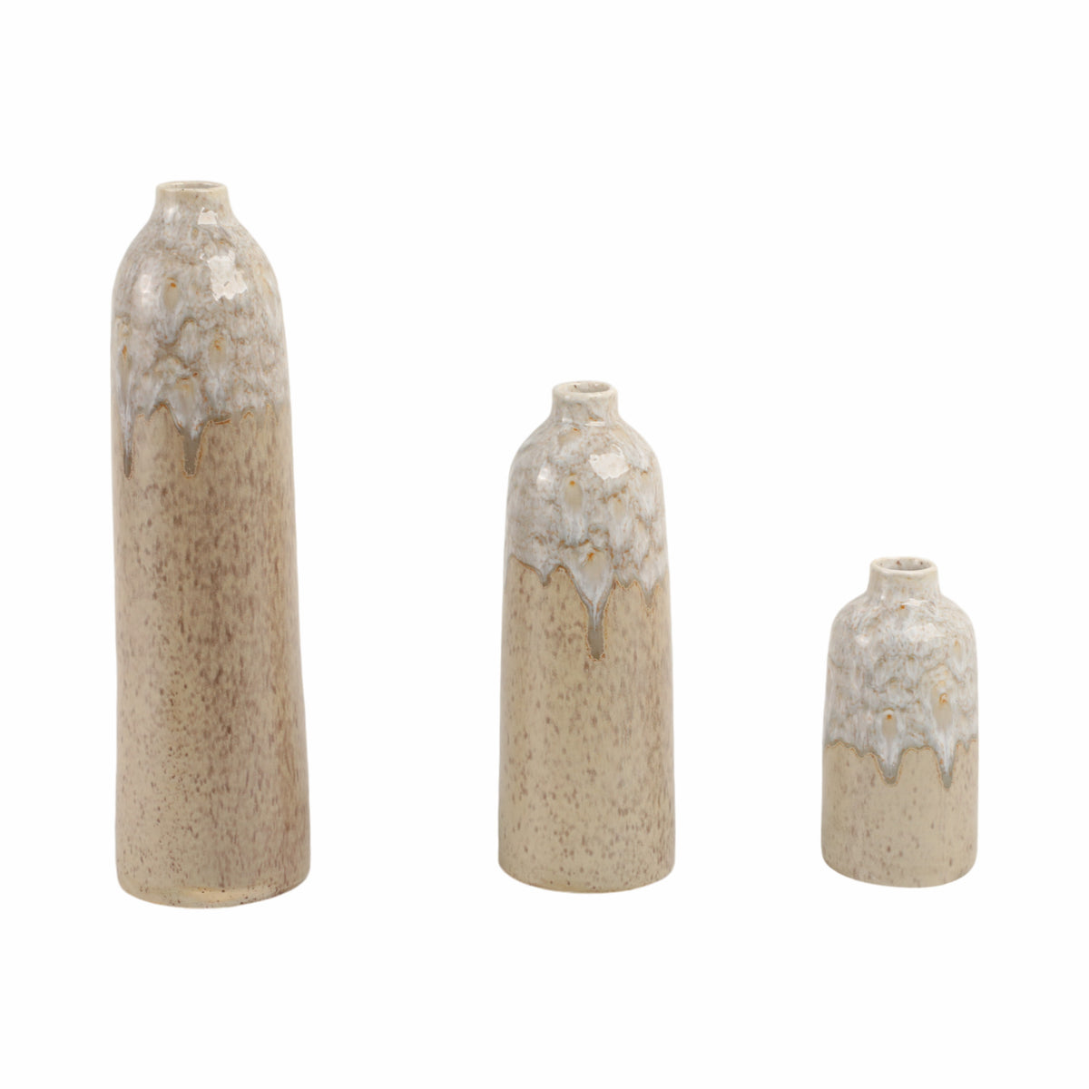 Kelseylake Set of 3 Tan Vases — 16″ — additional view