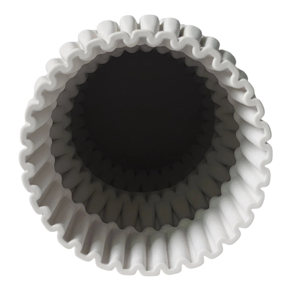 Caltonport White Vase — 15″ — additional view