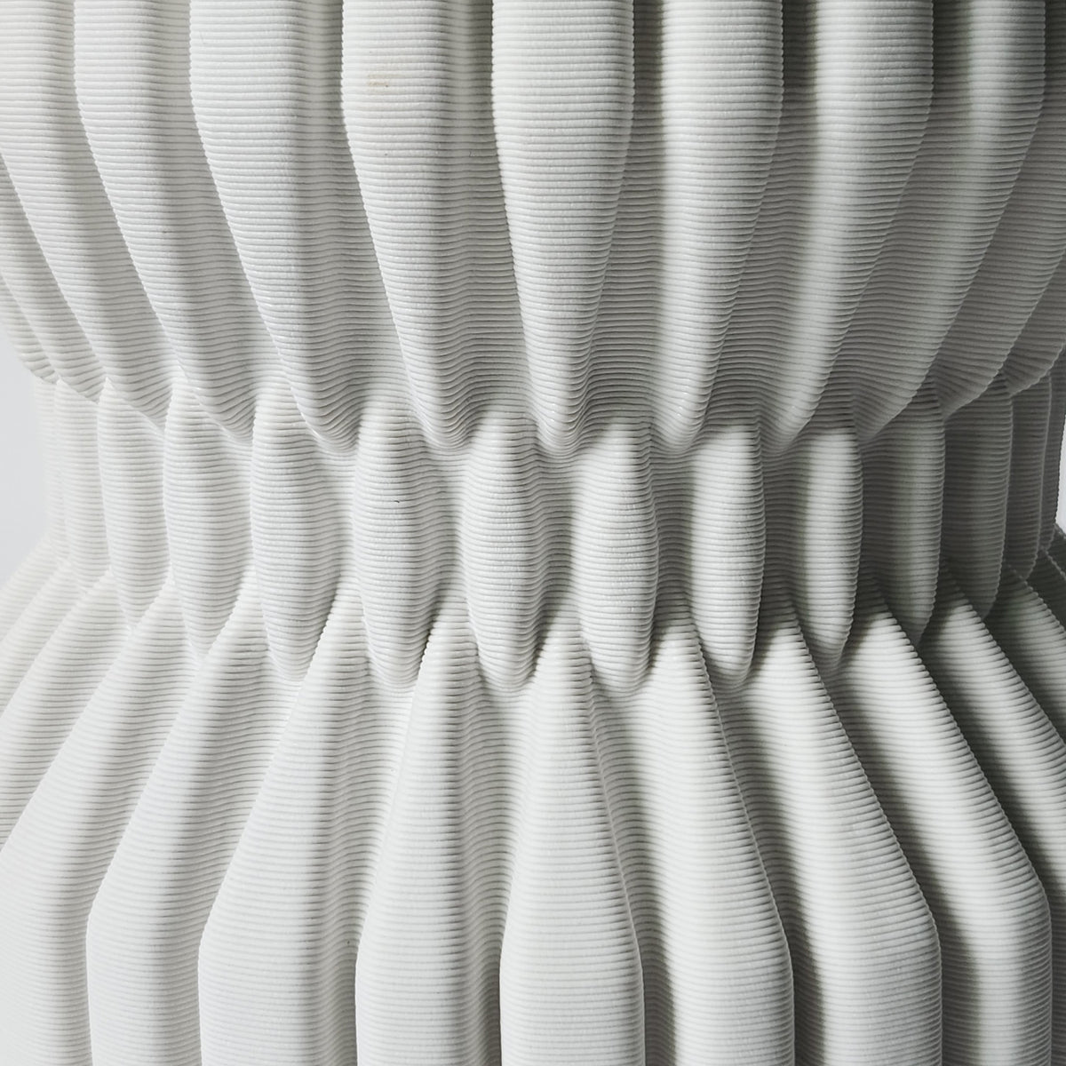 Caltonport White Vase — 15″ — additional view