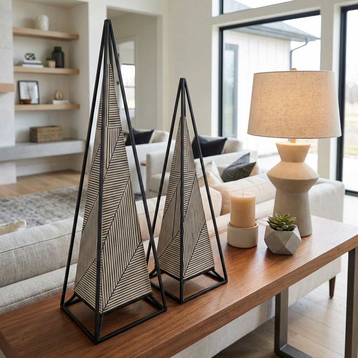 Claracross Set of 2 Black Decor — 26″ — additional view