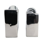 Arloshaw Set of 2 Silver Vases — 8″ — additional view