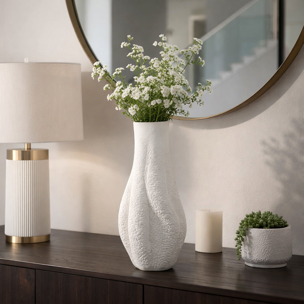 Hadfieldrose Ivory Vase — 16″ — additional view