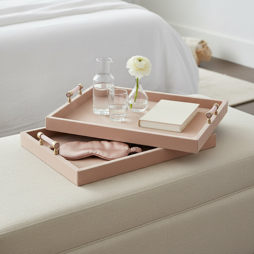 Nelsongate Set of 2 Tan Tray — 3″ — additional view