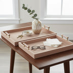 Nelsongate Set of 2 Tan Tray — 3″ — additional view