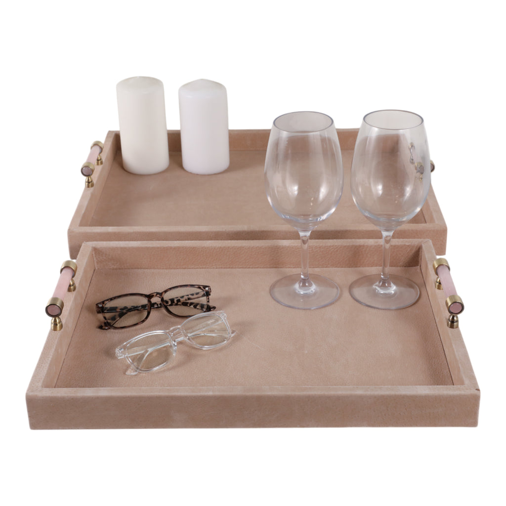Nelsongate Set of 2 Tan Tray — 3″ — additional view