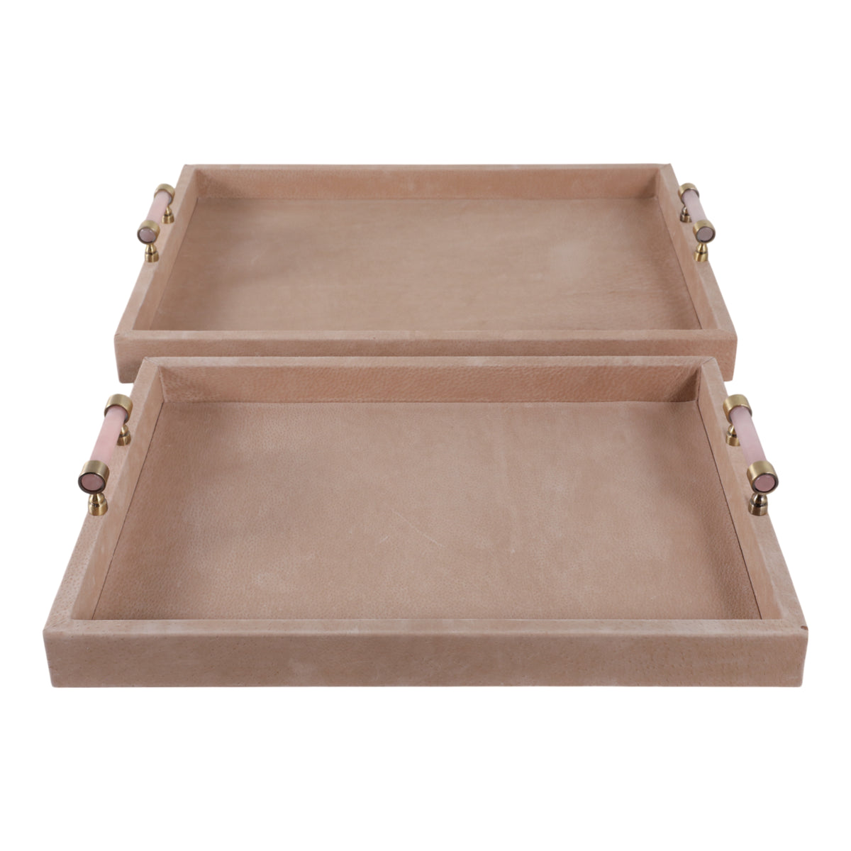 Nelsongate Set of 2 Tan Tray — 3″ — additional view