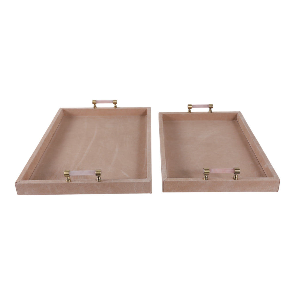 Nelsongate Set of 2 Tan Tray — 3″ — additional view