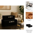 Granleyburn Set of 2 Black Boxes — 6″ — additional view