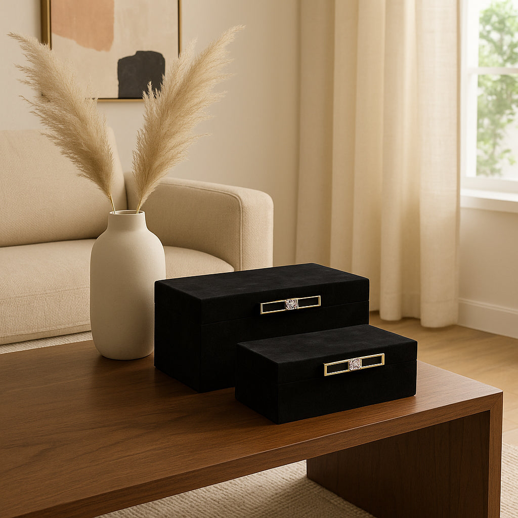 Granleyburn Set of 2 Black Boxes — 6″ — additional view