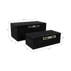 Granleyburn Set of 2 Black Boxes — 6″ — additional view