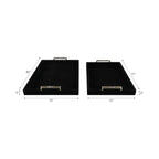Eastoncrest Set of 2 Black Tray — 3″ — additional view