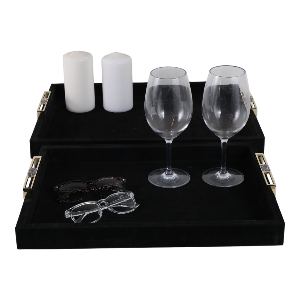 Eastoncrest Set of 2 Black Tray — 3″ — additional view