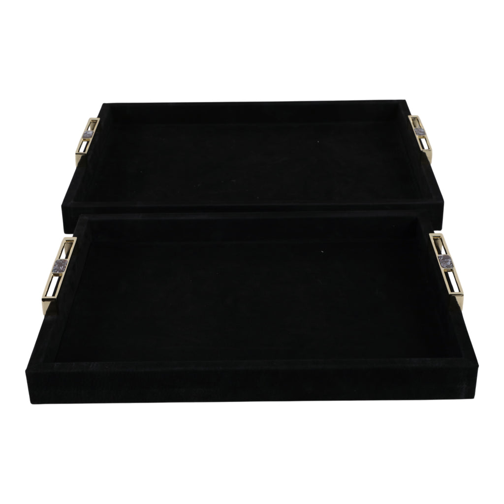 Eastoncrest Set of 2 Black Tray — 3″ — additional view