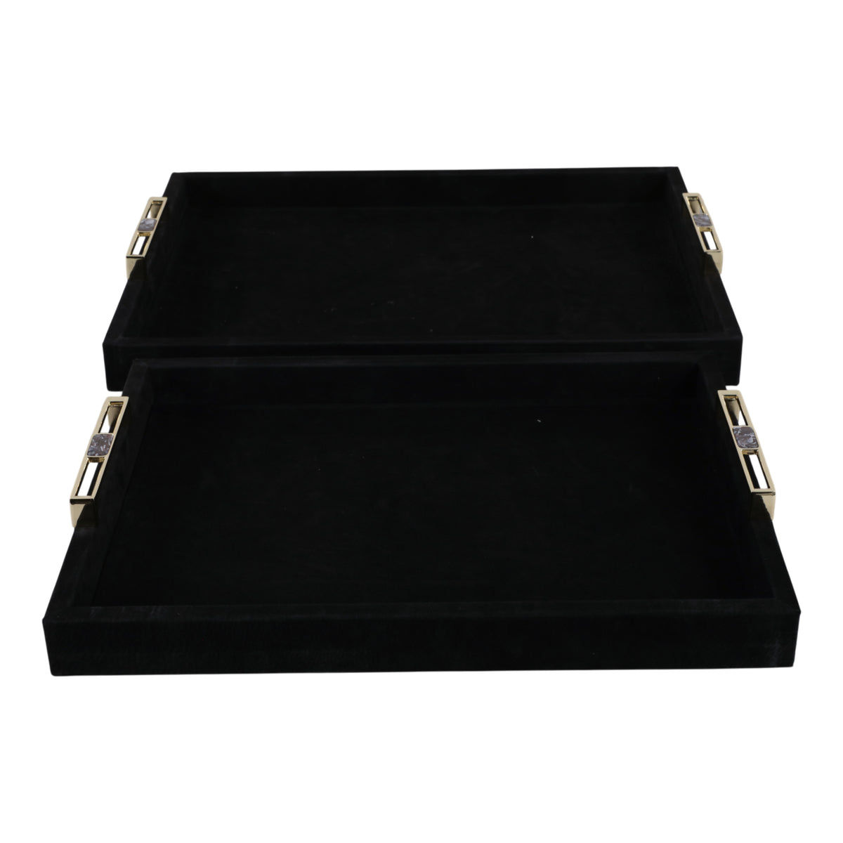 Eastoncrest Set of 2 Black Tray — 3″ — additional view