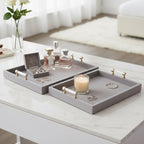 Harperport Set of 2 Gray Tray — 3″ — additional view