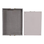 Harperport Set of 2 Gray Tray — 3″ — additional view
