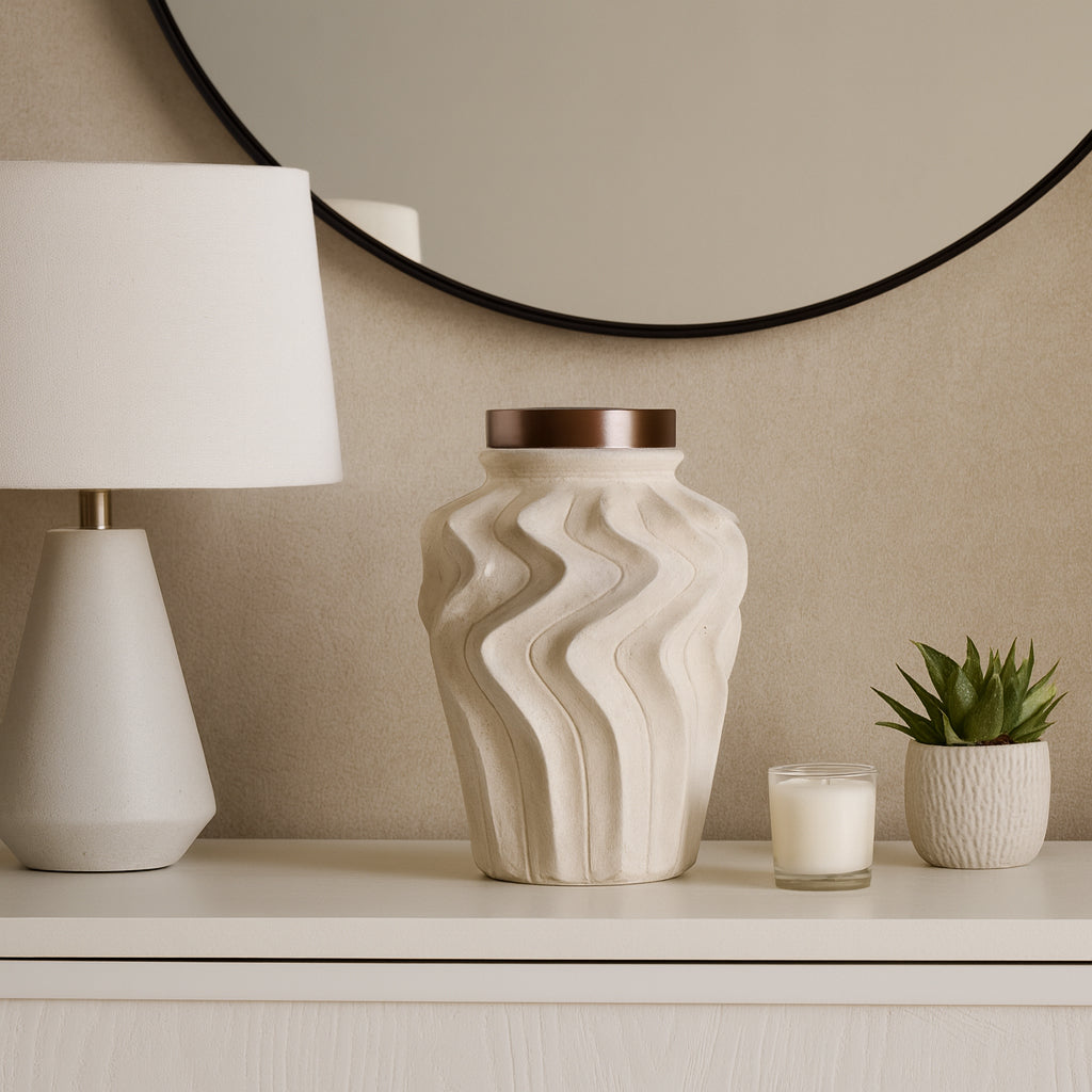 Dextermill Cream Jar — 10″ — additional view
