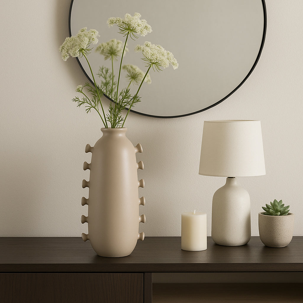 Burgessbrook Tan Vase — 18″ — additional view