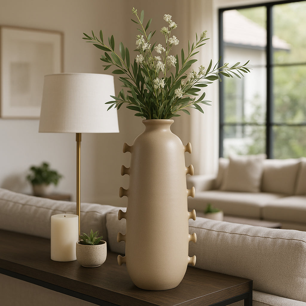 Burgessbrook Tan Vase — 22″ — additional view