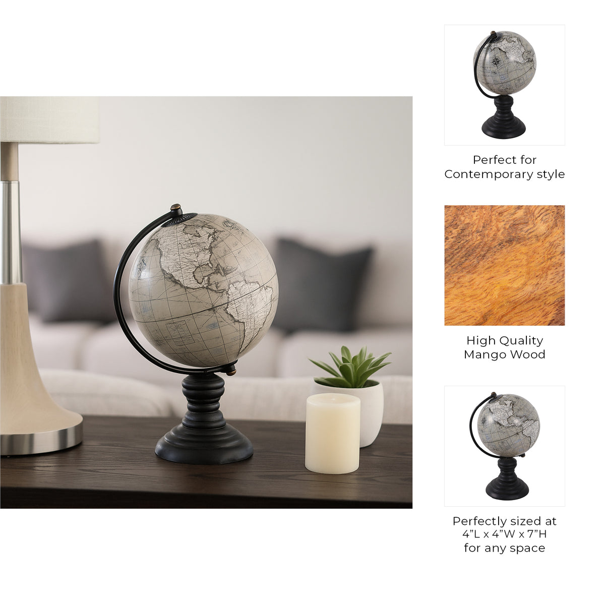 Hanleyrun Green Globe — 7″ — additional view