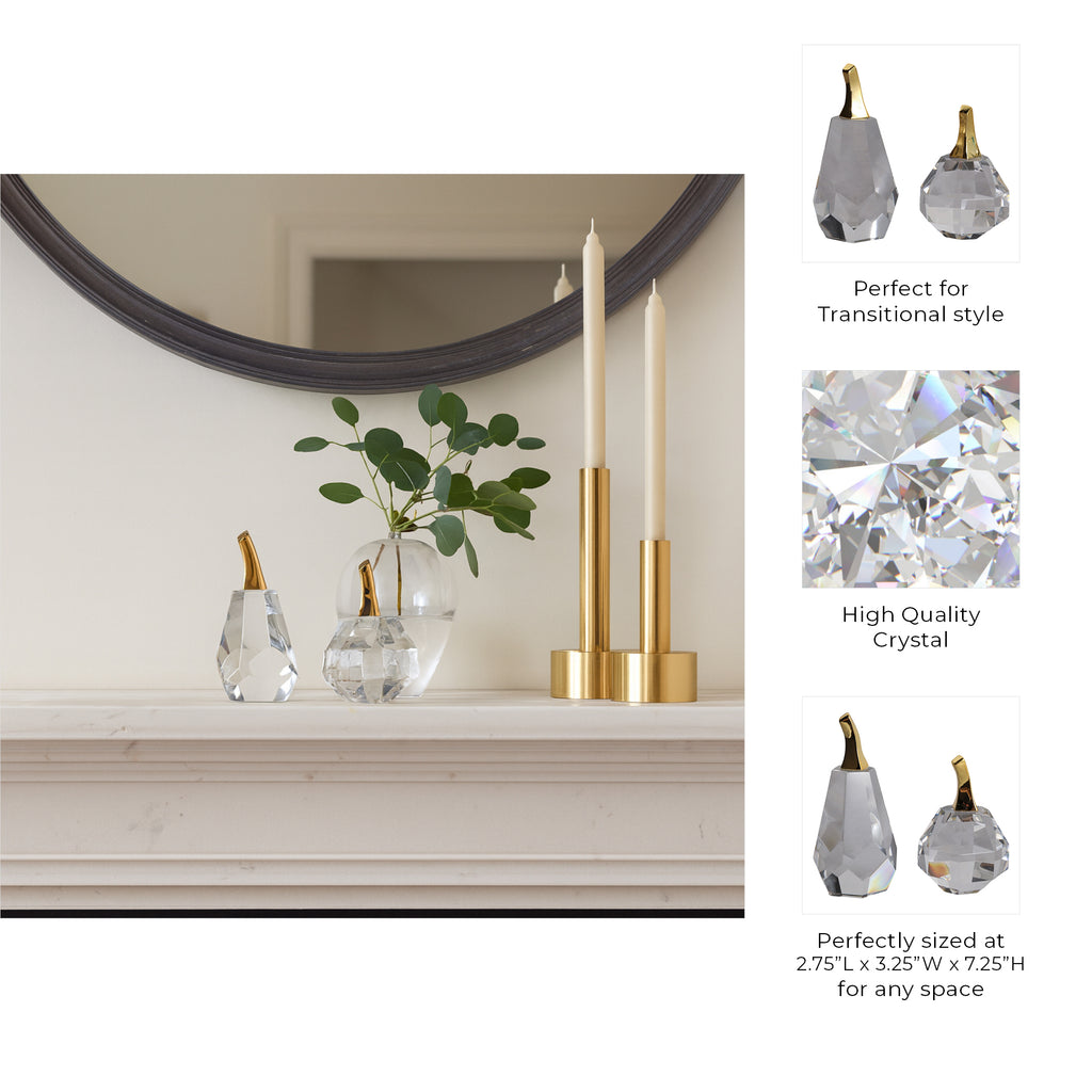 Wayland Set of 2 Clear Decor — 8″ — additional view