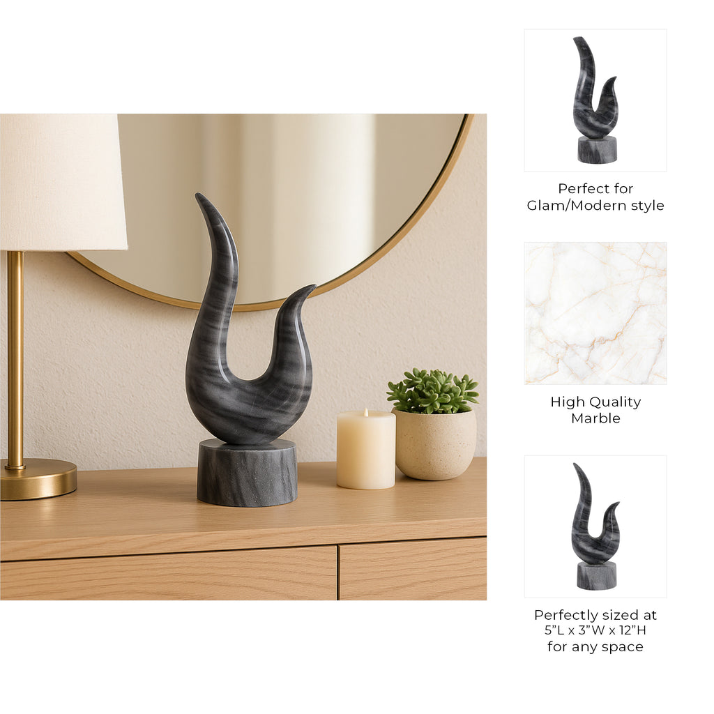 Shermanwell Gray Decor — 12″ — additional view