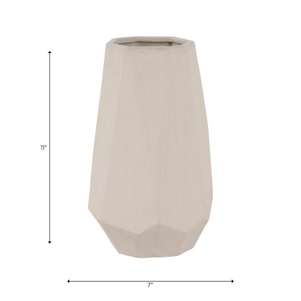 Enochwick White Vase — 11″ — additional view