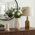 Enochwick White Vase — 11″ — additional view