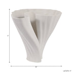 Wrenmore White Vase — 9″ — additional view