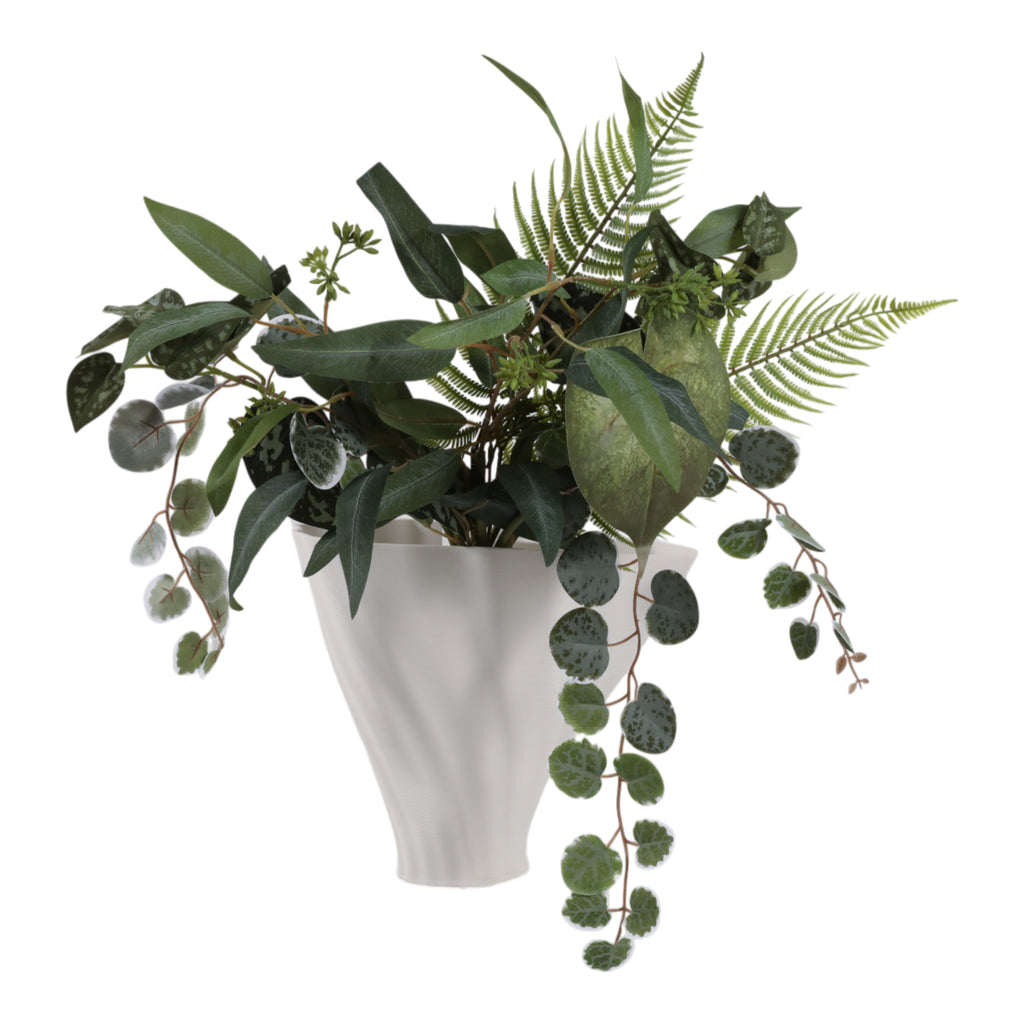 Wrenmore White Vase — 9″ — additional view