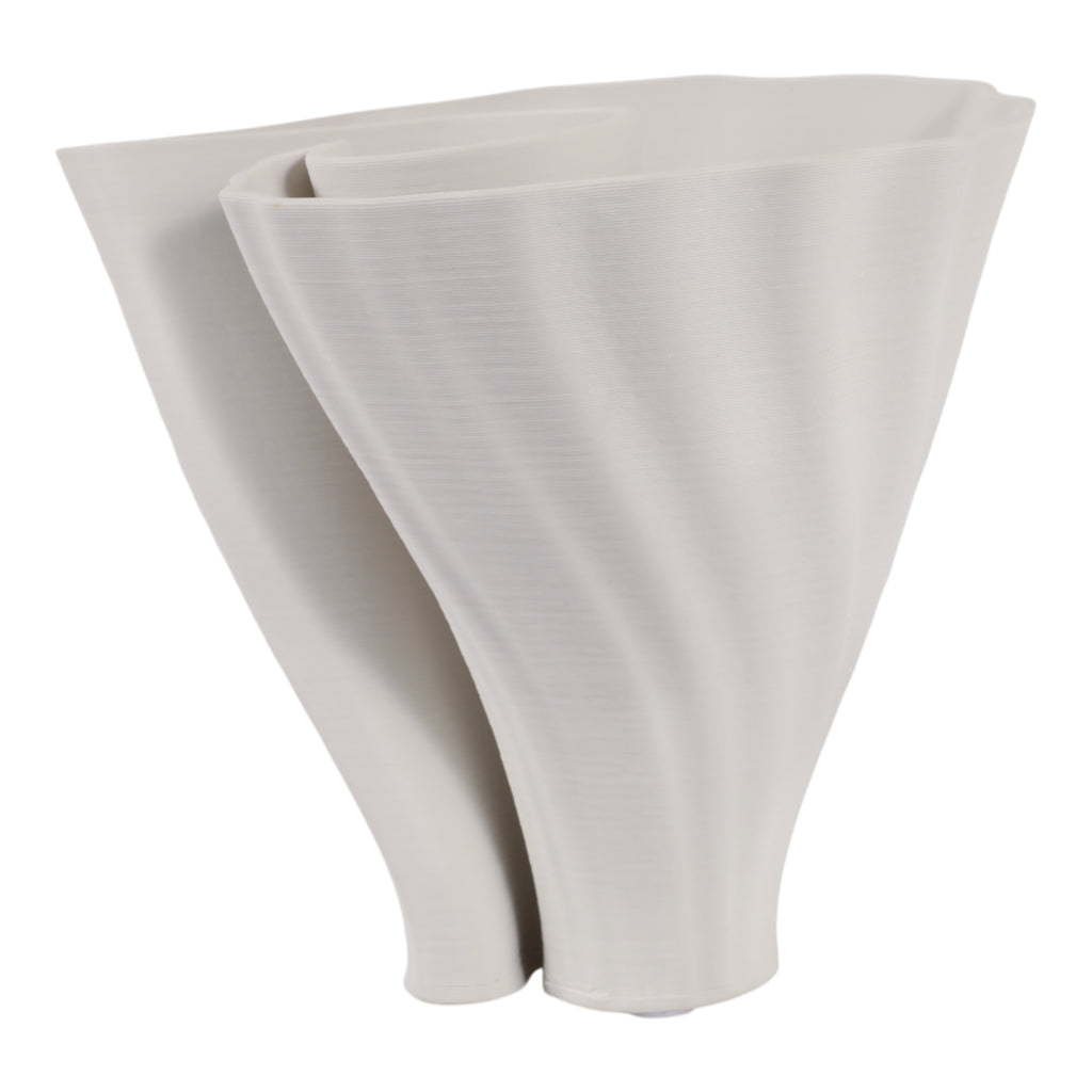 Wrenmore White Vase — 9″ — additional view