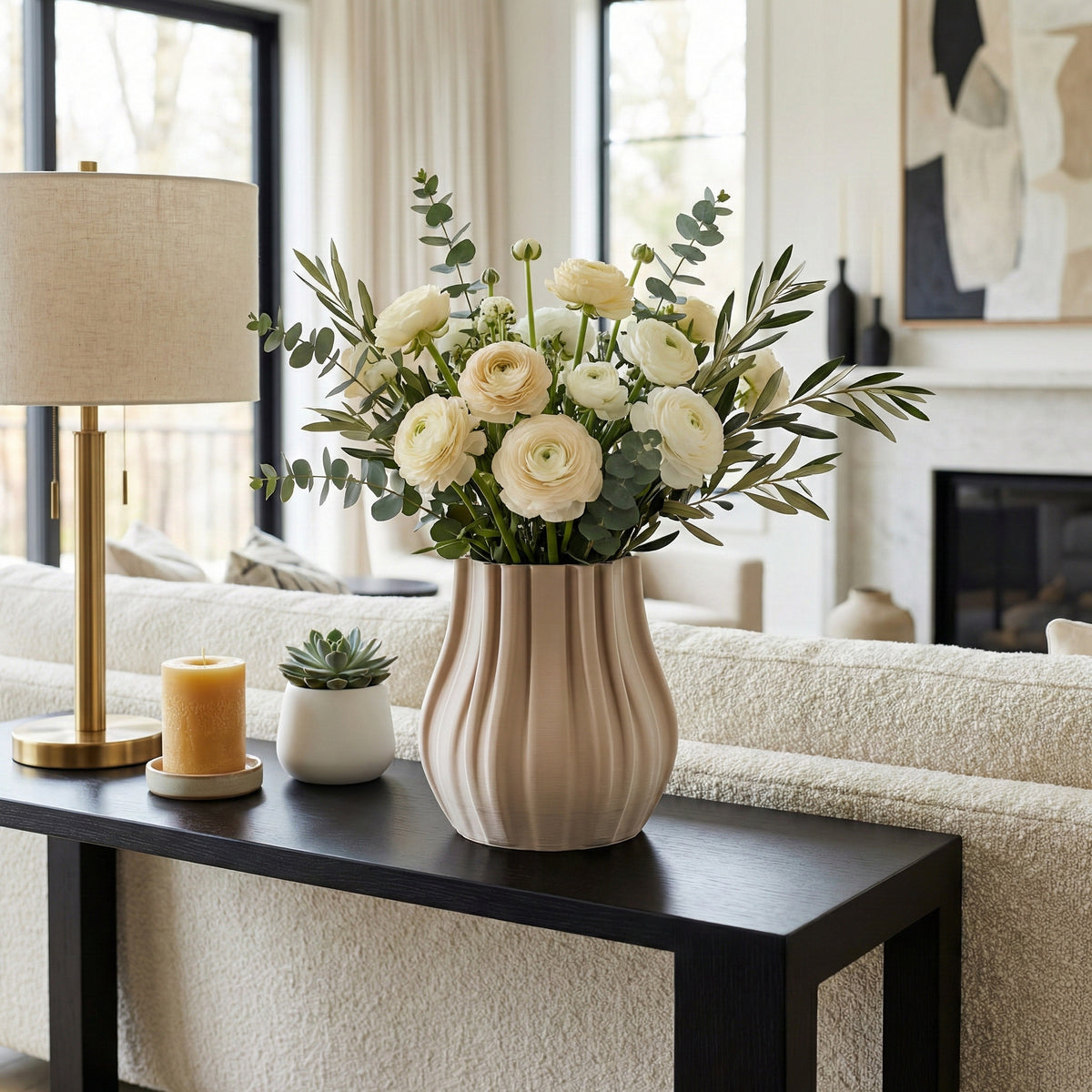 Blainewell Ivory Vase — 9″ — additional view