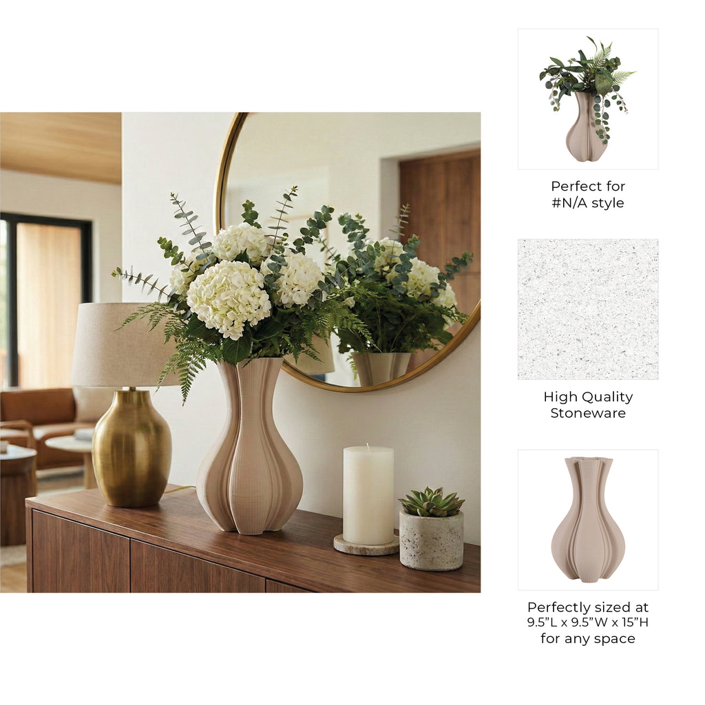 Drewrose Ivory Vase — 15″ — additional view