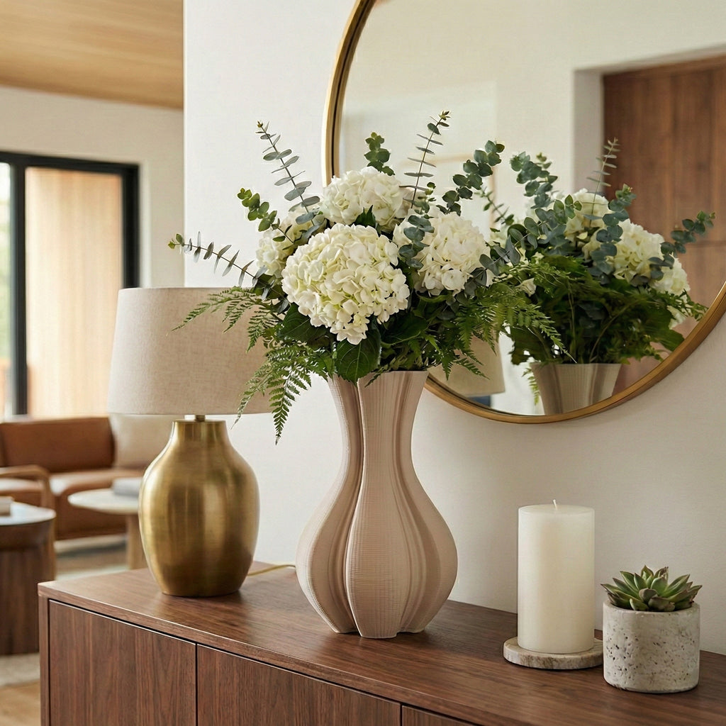 Drewrose Ivory Vase — 15″ — additional view