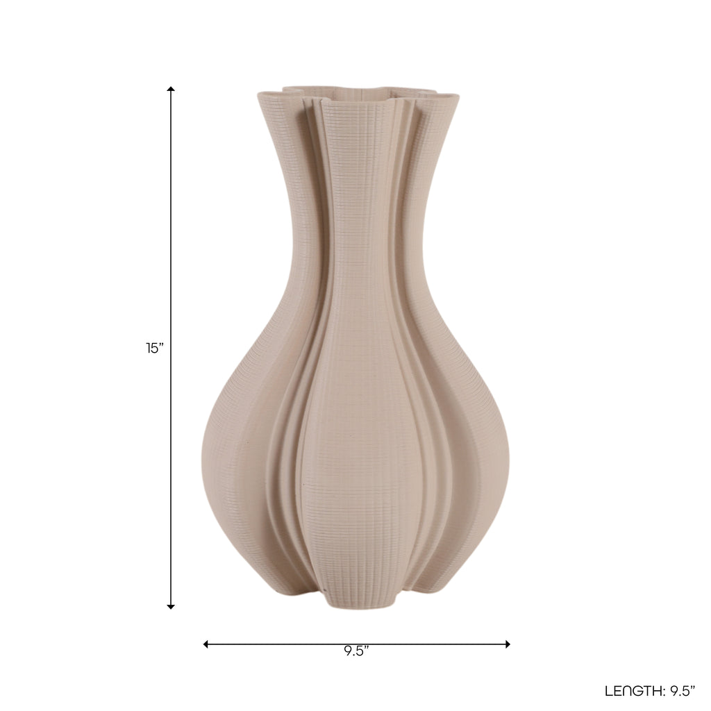 Drewrose Ivory Vase — 15″ — additional view