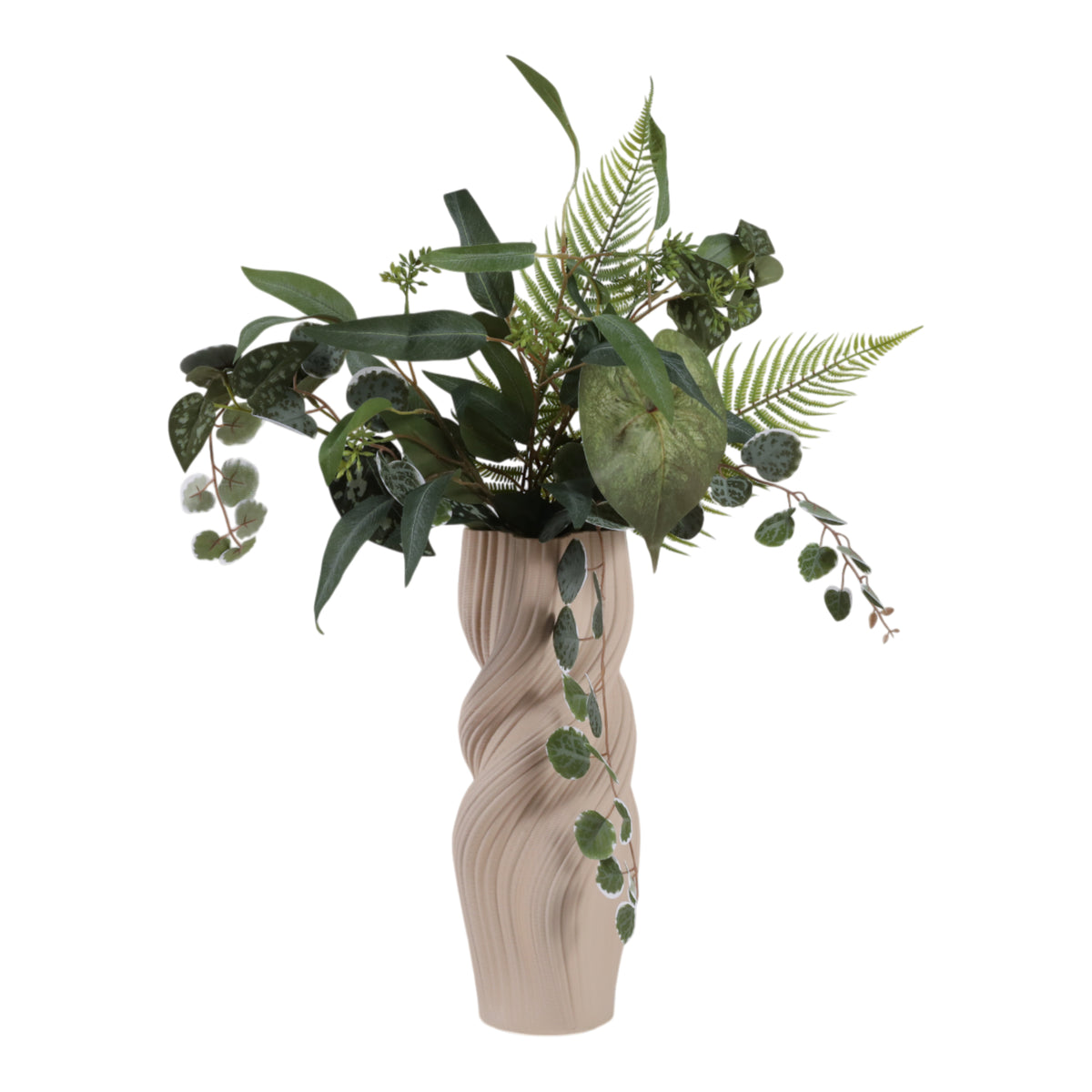Rossport Tan Vase — 14″ — additional view