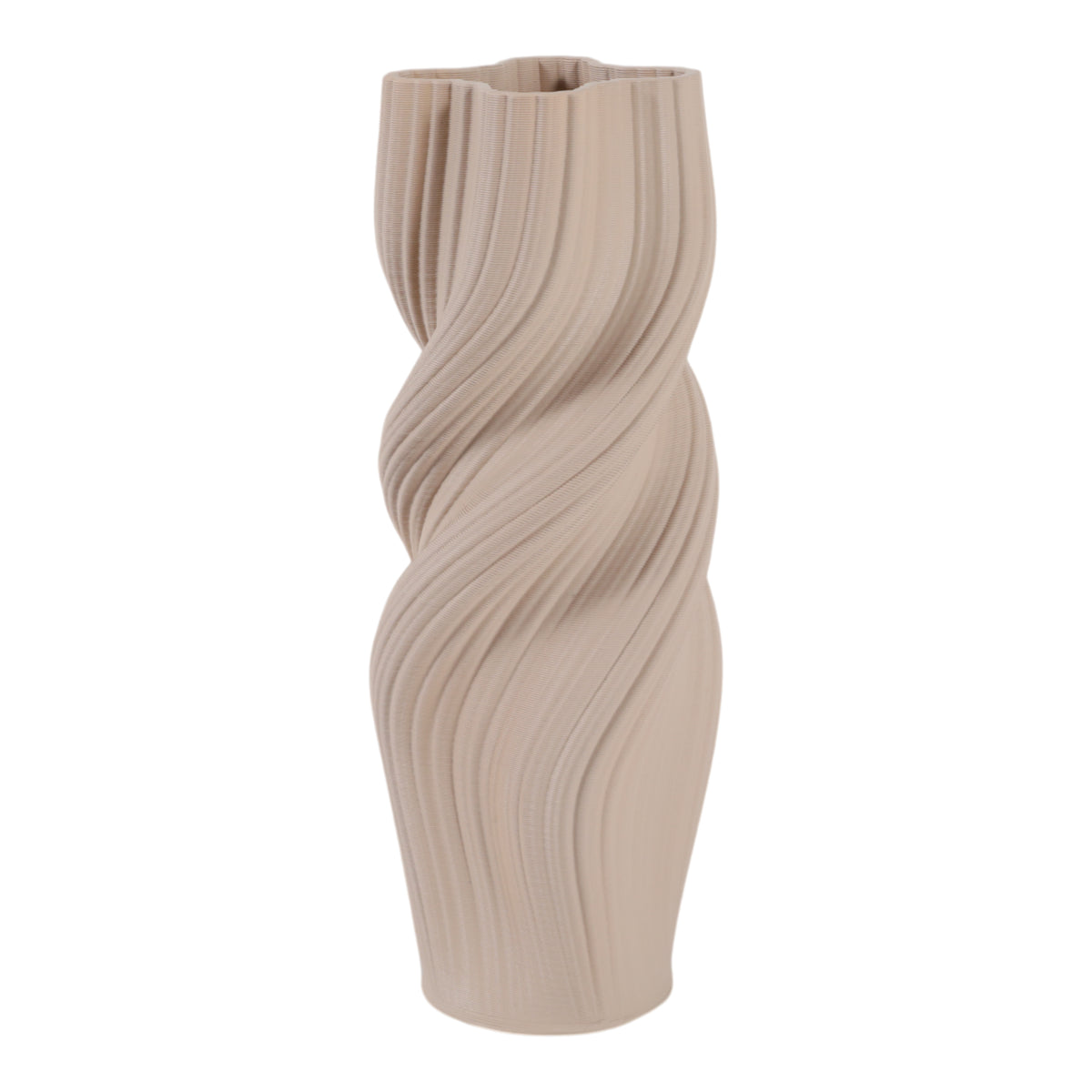 Rossport Tan Vase — 14″ — additional view