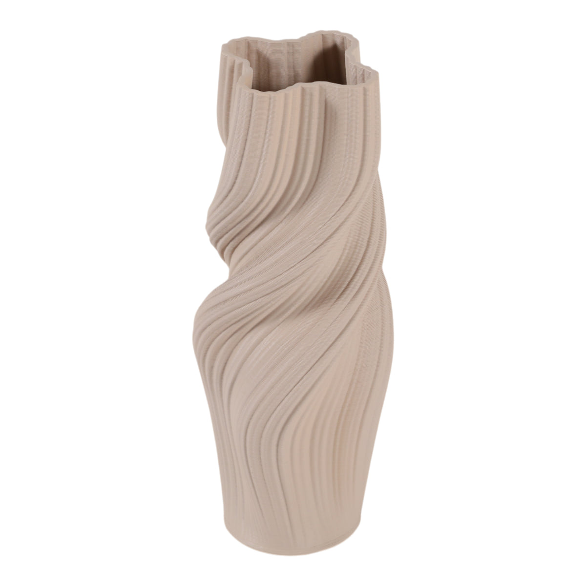 Rossport Tan Vase — 14″ — additional view