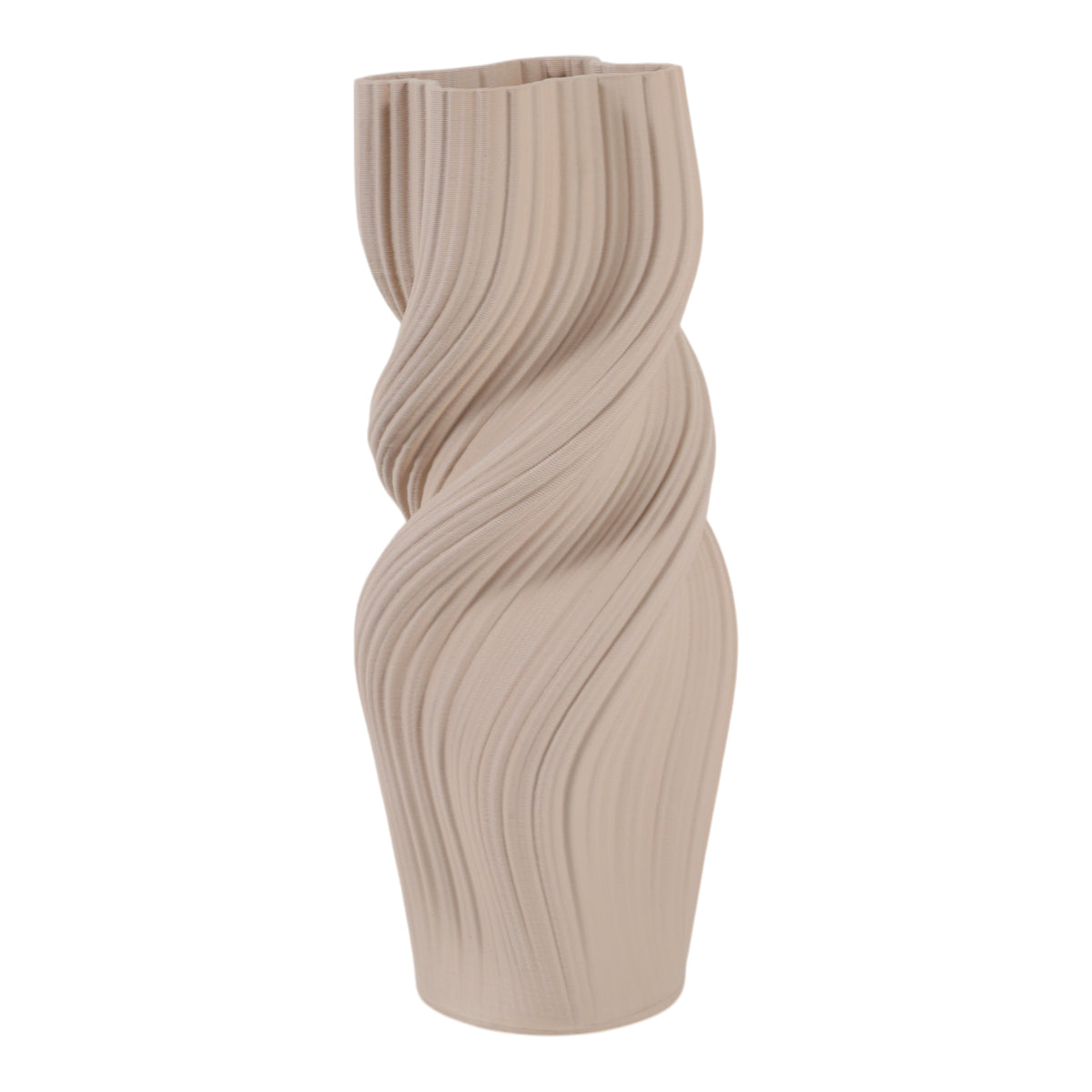 Rossport Tan Vase — 16″ — additional view