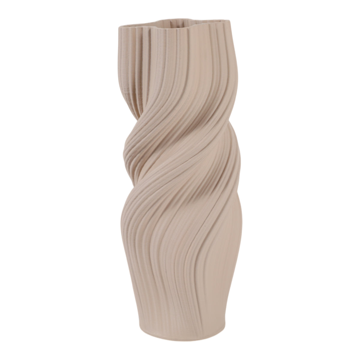 Rossport Tan Vase — 16″ — additional view