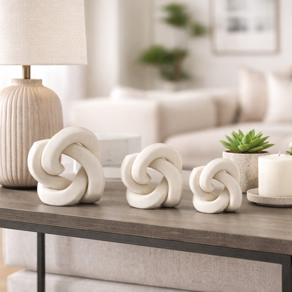 Peytonham Set of 3 White Decor — 6″ — additional view